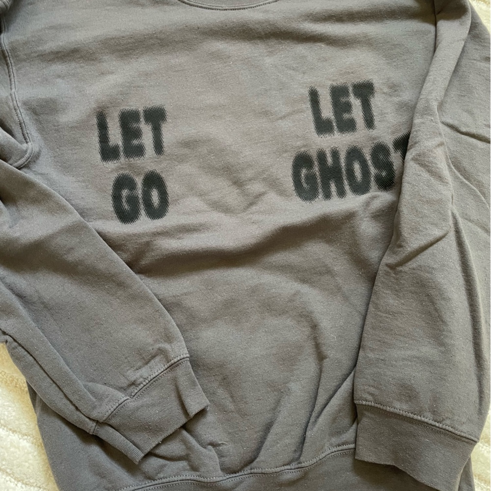 Lonely Ghost Let Go Let Go crewneck. Medium
